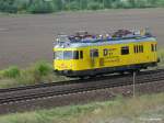 Am 4.10.06.___Ein Oberleitungsmesswagen auf dem Weg von Braunschweig Richtung Helstedt.