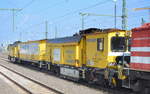 Schienenschleifzug RGH 20C Rail Grinder (Harsco Track Technologies) vom Einsteller voestalpine BWG GmbH (99 80 9427 017 5 D-VABWG) am 21.03.19 Durchfahrt Magdeburg Hbf.