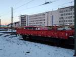 64 546 -5 Überfahrwagen am 13.2.21 in Lörrach Gbf