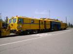Ein im Bahnhof Denzlingen stehender Bauzug am 25.05.2009.