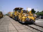 Ein im Bahnhof Denzlingen stehender Bauzug am 25.05.2009.