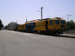 Ein im Bahnhof Denzlingen stehender Bauzug am 25.05.2009.