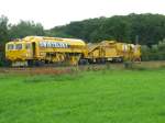97 19 41 501 18-3/97 19 41 502 18-1 Plasser&Theurer Schotterbewirtschaftungssystem BDS 2000 der Gleisbaufirma Swietelsky am 13,08,2006 auf der KBS 786 bei Essingen/Wrttemberg