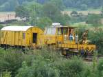 97 16 45 501 17-4 Plasser&Theurer SSP 110 UFZ der Firma Deutsche Gleis und Tiefbau DGT ein Unternehmen der DBAG am 09,10,2005 auf der KBS 750 bei Amstetten