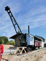 Kleiner Mobilkran im LWL-Industriemuseum Schiffshebewerk Henrichenburg - 4.8.2018