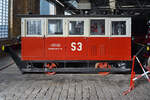 Im Bild die Motordraisine S3 der Ruhrkohle AG, welche Ende April 2025 im Ringlokschuppen des Bochumer Eisenbahnmuseums abgestellt war.