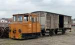 Die Akkuschleppfahrzeug ASF 151 war bei den 2. Geraer Eisenbahnfr�hling in Gera zusehen. Foto 13.04.2013   