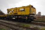 Kley´s Bau 97 82 46 505 17-3, ein Gleisbauschienenkran Krupp 45, am 07.12.2013 abgestellt in Erfurt Nord.