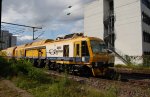 berfhrung am 14. Juli 2012 der Schienenfrse FFS 03 + der Firma Alpha Rail Team von Waiblingen nach Freudenstadt. Diese Maschine hat bei idealer Gleislage eine Arbeitsleistung von ca. 700m pro Stunde bei einem Abtrag von 1,8mm.
