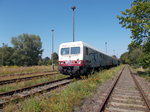 Wer sich fragt wo der ehemalige DR Messwagen 43 50 99 85015-1,vom LEW Henigsdorf,abgeblieben ist der wird den Wagen in Ketzin wieder finden.Aufnahme am 27.August 2016.