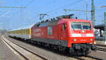 DB Systemtechnik 120 152-2 (91 80 5 120 153-2 D-DB) mit Messzug am 21.03.19 Durchfahrt Magdenburg Hbf.