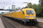 182 524 u. am Zugende 182 536 warten am 22.07.2026 im Tostedter Bahnhof auf  frei Fahrt  f�r die n�chste Messung.