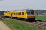 Ein Messzug geschoben von 218 392 Richtung Amberg begegnete mir am 03.04.2014 bei Sulzbach-Rosenberg.