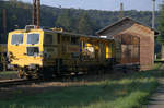 9980 9426 0001-0 D -BRS, DGS 62N in Uporiny, ein Fahrzeug der Firma STRABAG
Es handelt sich um einen dynamischen Gleisstabilisator. 11.09.2020 07.57 Uhr.