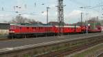 232 379 an der Spitze des Rettungszuges in Wanne-Eickel Hbf.