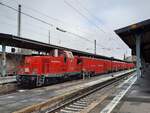 DB Netz 714 114 (99 80 9170 014-1 D-DB) am 06.04.2021 am Tunnelrettungszug in Kassel Hbf.