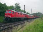 232 618 9 mit DB Netz Notfalltechnik im Schlepptau.