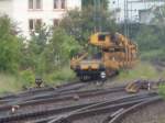 Bauzug im Aalener Bahnhof am 6. Juni 04.