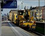 Dieser Arbeitszug durchfuhr am 10.09.2010 den Hauptbahnhof von Koblenz. (Jeanny)