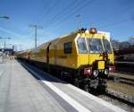 Die HSM 801 von DB Netz in München. Das Bild ist am 20.03.2014 am Bahnsteig 14 in München Ost entstanden.