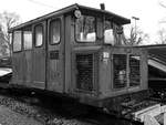 Eine Draisine SCHÖMA CHL 30 zum Personentransport im Gruben- und Feldbahnmuseum Zeche Theresia.