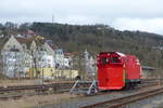 DB Netz 80 80 970 5 018-7 am 18.03.2017 abgestellt in Meiningen.