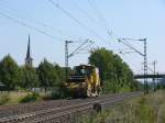Eine Schotterprofiliermaschine bei Thngerheim, 19.08.2009