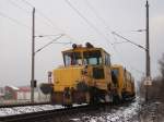 Schotterpflug SSP100 am 26.November 2010 bei Bergen/Rgen.