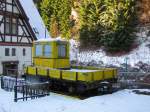 Der SKL 3733 (Bw Suhl) als Denkmal am 16.12.2013 in Oberhof (Thür).