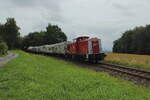 Ein Unkrautvernichtungszug fuhr am 19.07.2026 durch das Vogtland mit der 202 885 als Zuglok und die 204 425 in DR farben schob nach.