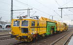 DB Bahnbau Gruppe mit den relativ neuen Gleisbaumaschinen P$T USP 2000-C2  SSP336/Bianca  (D-DB 9980 9125 014-7) + P&T UNIMAT 09-4X4/4S Y-DYNAMIC  USM363/Bernhard  (D-DB 9980 9124 028-8) am 21.03.19
