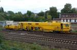 DB Gleisstopfmaschine USM-741 MATISA B66U-D in Recklinghausen im Gleisvorfeld des Hauptbahnhofes am 09.09.2007.
