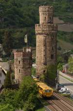 Gleisstopfmaschine in Oberwesel am 1.