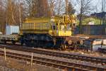 TAKRAF-Schienenkran der Volkerrail (von der Heringbau gekauft) abgestellt am 08.03.2011 in Burbach-W�rgendorf.