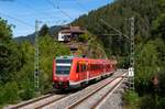 612 901-8 als Mess ST 94383 (Hausach - Villingen(Schwarzw)) bei Hornberg 24.8.22