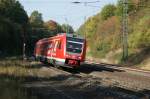 612 901 der DB Systemtechnik bei Fulda am 05.10.2011