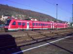 Mindener Messtriebwagen BR 612 901/902, aufgenommen im November 2004 im Bahnhof Groheringen.