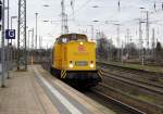Am 23.12.2014 kam die 203 302-5  von der DB  aus Richtung Berlin nach Stendal und fuhr weiter in Richtung Hannover ,