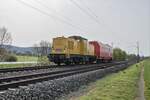 203 316-5 auf Fahrt in Richtung Gemünden/M. am 13.04.2022 bei Thüngersheim