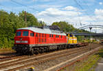   Die  Ludmilla  234 278-0 (92 80 1234 278-0 D-SEL) der SEL – Martin Schlünß Eisenbahnlogistik (Wankendorf), ex DB 234 278-0, ex DR 232 278-2, ex DR 132 278-3, schleppt am 24.07.2020