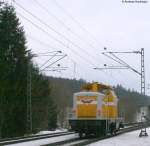 Wiebe Lok Nr.2 211 341-3 als Tfzf beim km 70,8 15.3.09