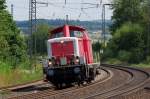 714 011 der DB Notfalltechnik am 15.08.2013 als Lz in Gtzenhof gen Fulda.