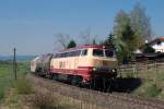 753 001 mit einer Mefahrt bei Hohenfurch (22.04.2007)