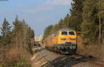 218 471-1 mit dem NbZ 94340 (Villingen(Schwarzw) - Rottweil) bei Marbach 7.3.22