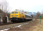 Ein Alex zwischen Immenstadt und Oberstdorf, gezogen von 218 391. Die 218 ist 
au�erplanm��ig vor dem Alex, aufgenommen am 01.01.2013