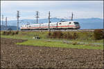 Der ICE S bei Testfahrten auf der Koralmbahn .