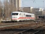 Durchfahrt eines ICE 410 der Messanstalt Minden durch den Bahnhof Berlin Greifswalder Strasse am 22.03.2010