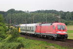 182 506 mit einer Überführung am 16.07.2019 bei Friedland.