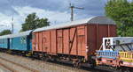 Ein alter Gedeckter Güterwagen ehemals der DB (alte Nummer DB 169 489 Gattung: Glmms61) jetzige NVR.