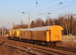 13.2.2015 Zepernick. 293 007 & 293 010 von DB Bahnbau nordwärts.